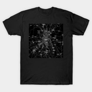 Warsaw black map T-Shirt